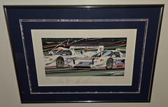 81/125 1991 Randy Owens Of Davy Jones & Raul Boesel Signed Jaguar Racing Art