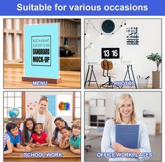 10 Pcs 8 1/2&Prime; X 11&Prime; Rigid Print Protectors Clear Rigid Sleeve Plastic Paper Page