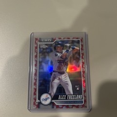 Topps Chrome 2026 Alex Freeland #102 RC Dodgers Baseball Seams Refractor