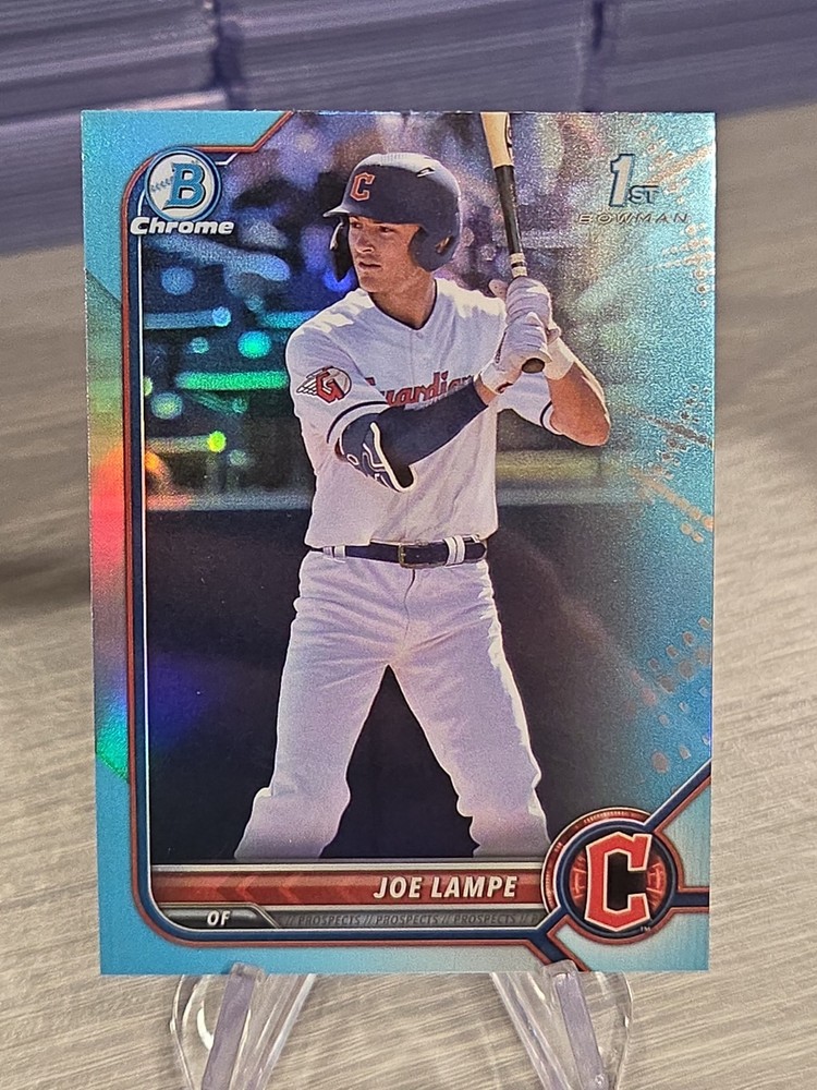 Joe Lampe 2022 Bowman Chrome Sky Blue Refractor 1st Bowman #BDC-67 Guardians