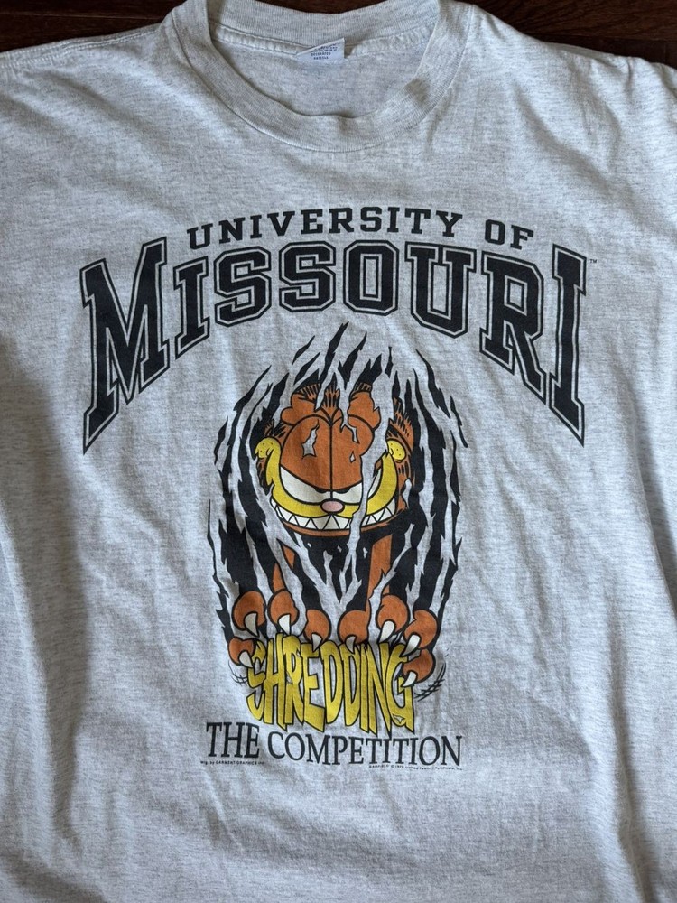 University of Missouri Garfield Cartoon Funny T-shirt Classic style tee HN2864