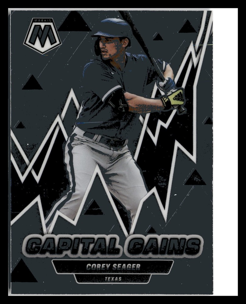 2022 Panini Mosaic #CG-4 Corey Seager Capital Gains Mosaic