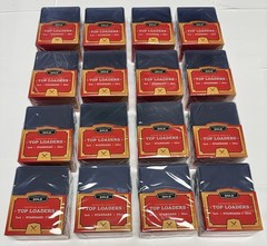 Liquidation Lot of 400 Cardboard Gold 3&Prime;x4&Prime; Standard Toploader Clear 25 Ct X 16