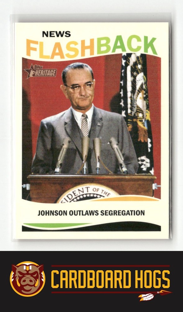 2013 Topps Heritage #NF-CRA Johnson Outlaws Segregation News Flashbacks
