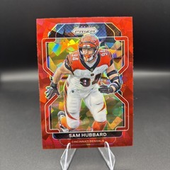 2021 Panini Prizm – Sam Hubbard #277 Red Ice Prizm