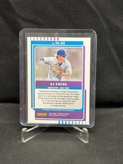 2025 Donruss Signature Series Laser #SG-AJE AJ Ewing Auto RC Mets