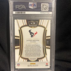2025 Select Jayden Higgins Green and Black Snakeskin Prizm 1/2 POP 1 PSA 10
