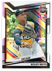 2022 Panini Elite Extra Edition DECADE RC Roldy Brito #173! Rockies! Rookie /999