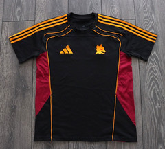 ADIDAS AS ROMA URBAN PURIST 2025 2026 FOOTBALL SOCCER SHIRT COTTON MENS MEDIUM