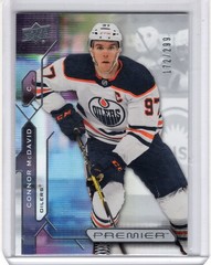 2021-22 UPPER DECK PREMIER #90 CONNOR MCDAVID /299 EDMONTON OILERS