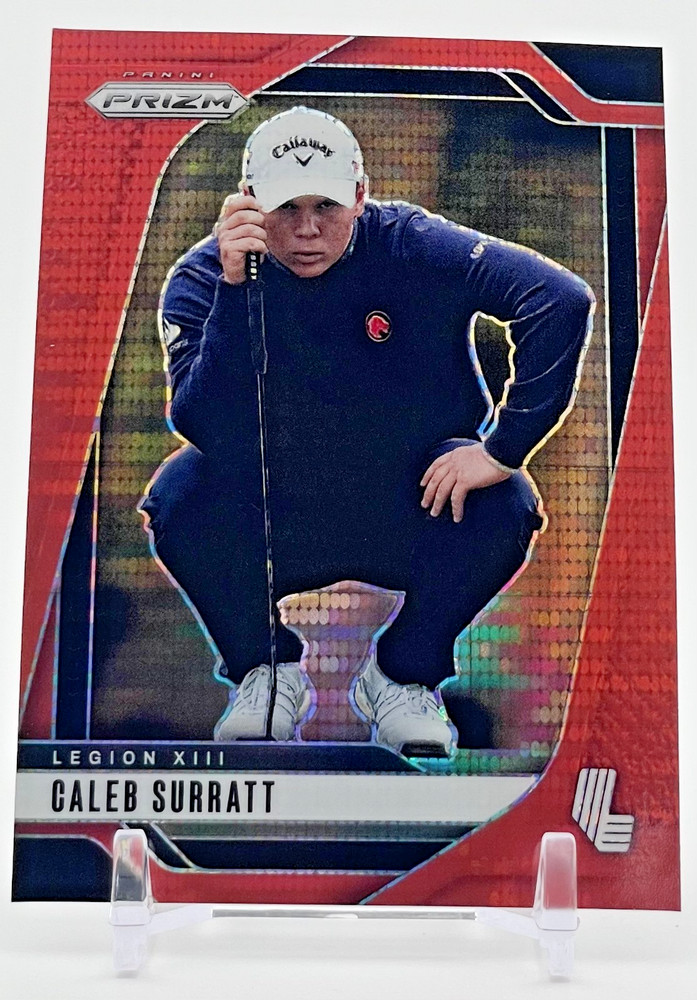 2025 Panini Prizm LIV Golf – Caleb Surratt #14 – Red Pulsar – 051/299
