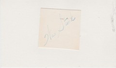 SIGNED 3×5 INDEX CARD OF WES STOCK! GREAT AUTOGRAPH!