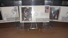 LARRY BIRD Magic Johnson Julius Dr.J Erving Gateway Stamp Autographs FDC CACHET