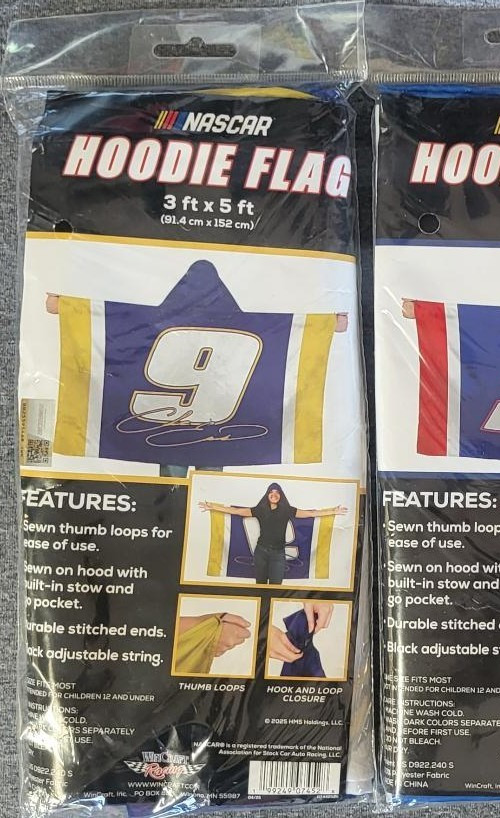 CHASE ELLIOTT HOODIE FLAG * 3ft. x 5ft. * NEW * UNOPENED * Made by Wincraft.