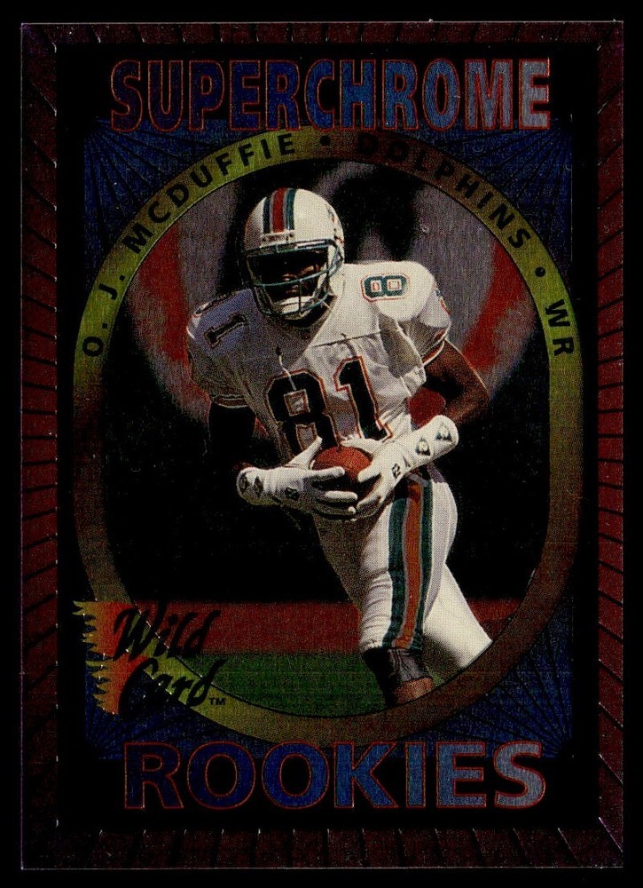 1993 Wild Card Superchrome Rookies Back to Back Terry Kirby/OJ McDuffie Rookie
