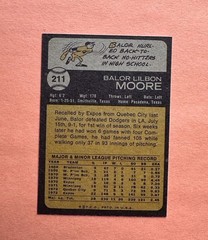1973 Topps Balor Moore NM 211 Montreal Expos