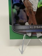 Topps 2025-26 Bowman AJ Dybantsa Chrome Prospects True Green 23/99 #BCP-1 1st