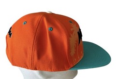Florida Marlins Miami Snapback Hat Cap Orange Palm Trees ProStandard Embroidered