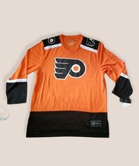 Fanatics Branded Philadelphia Flyers Black/Orange Long Sleeve Jersey L or XL