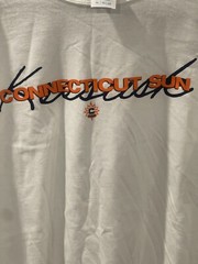 Connecticut Sun Shirt Adult XL White Keesusk 2024 Game-day Giveaway Tee WNBA