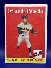 1958 Topps Orlando Cepeda #343 Rookie RC – Good