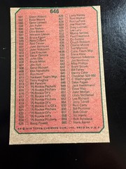 1975 Topps Mini #646 Checklist: 529-660 EX O/C UNMARKED
