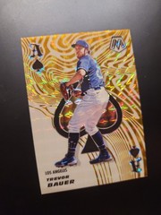 2021 Panini Mosaic Prizm Gold Aces Trevor Bauer ACE6 # /99 Los Angeles Dodgers
