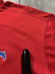 Nike SMU Mustangs Polo Golf Shirt. Mens XL. Red. NCAA.