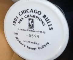 3 Vintage Rare Set Of 1991 92 93 Chicago Bulls Championship Steins ALL #594 MINT