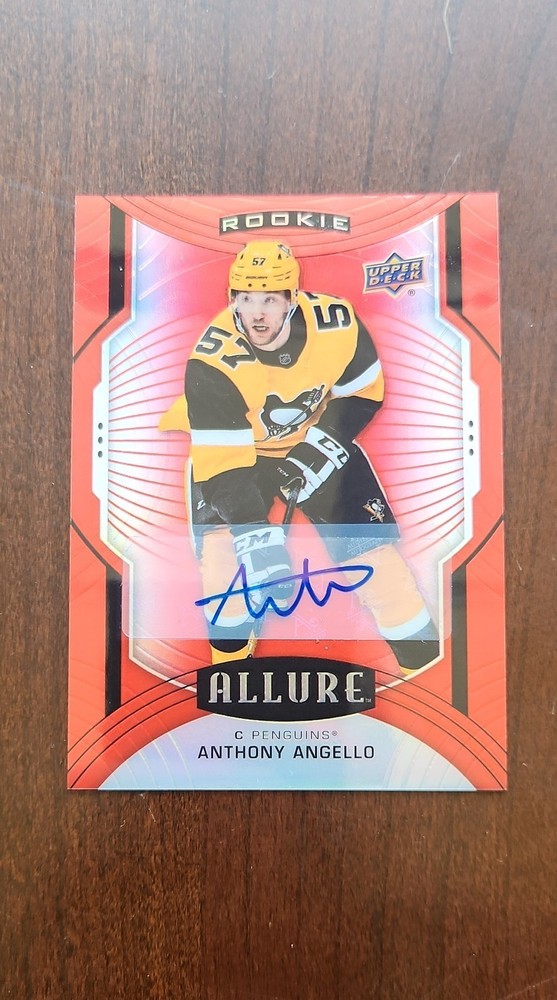 2020-21 Upper Deck Allure – Rookie SP Anthony Angello #101 Red Rainbow…