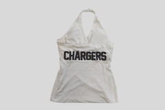 All-Sport Couture Womens NFL Los Angeles Chargers Blown Coverage Halter Top NWT