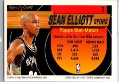 1993-94 Topps #1 Sean Elliott Black Gold
