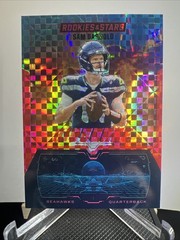 2025 Panini Rookies & Stars – Airborne Sam Darnold #19 Red Plaid Super Bowl