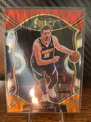 2020-21 Panini Select Concourse Nikola Jokić Red White Orange Flash Prizm 2nd YR