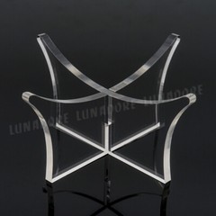 US 3pcs Acrylic Clear Ball Display Stand Rugby Basketball Football Soccer Holder