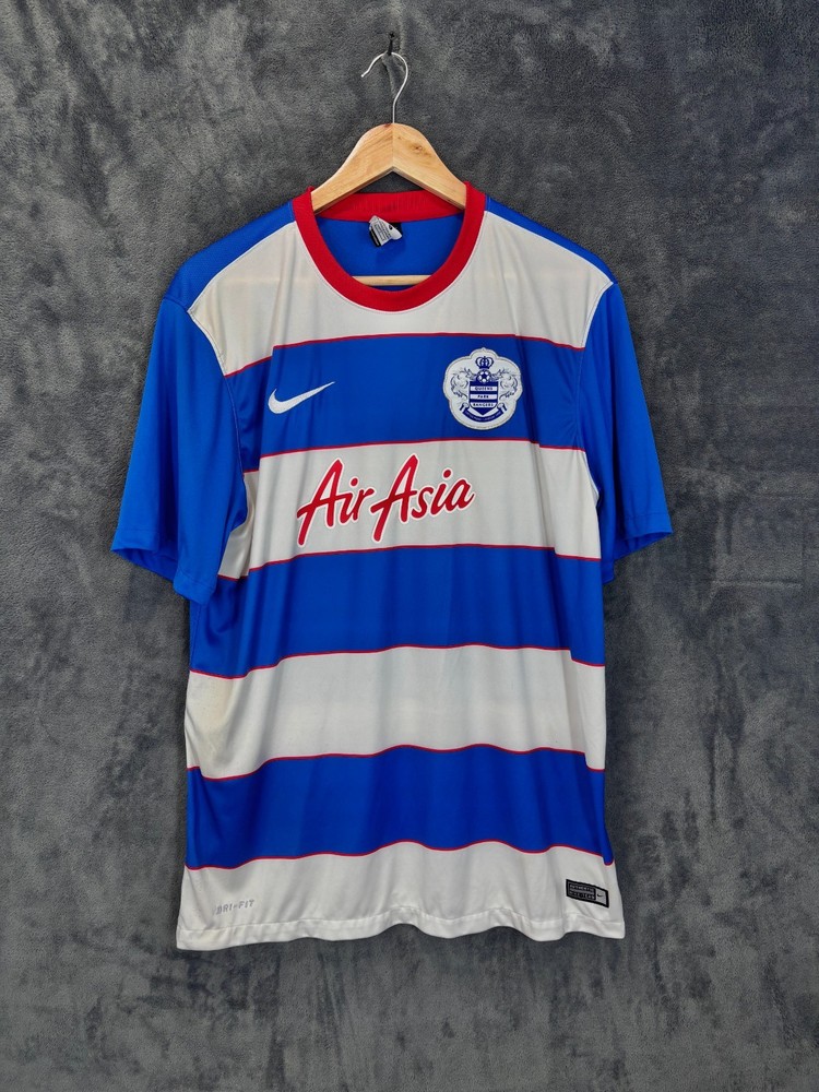 QPR Shirt Men Large Blue White Home 2015-16 Nike Queens Park Rangers Colourblock