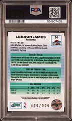 2007 eTopps LeBron James #34 PSA 9 Mint /999