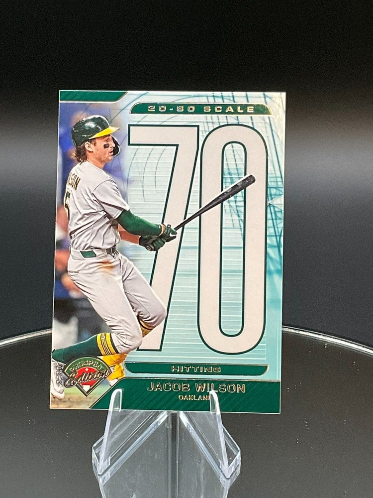 2025 Panini Prospect Edition 20-80 Scale #7 Jacob Wilson, Athletics