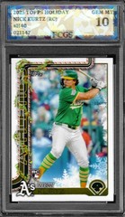 2025 Topps Holiday Nick Kurtz RC #H40 Graded FCGS 10 GEM MINT