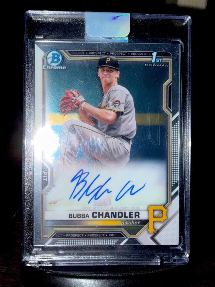 2021 1st Bowman Chrome Bubba Chandler Rookie On-Card Autograph #CDA-BC RC AUTO