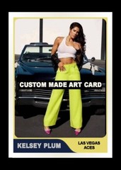 Kelsey Plum Sexy Las Vegas Aces Custom Made ACEO Art Trading Card Blank Back