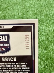 2026 Panini Stars & Stripes Prizm Baseball Will Brick Blue Refractor 118/299