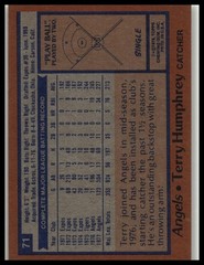 1978 Topps #71 Terry Humphrey