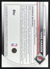 2025-26 Bowman Chrome Gold Geometric Refractor #BCV-16 Yang Hansen RC /50