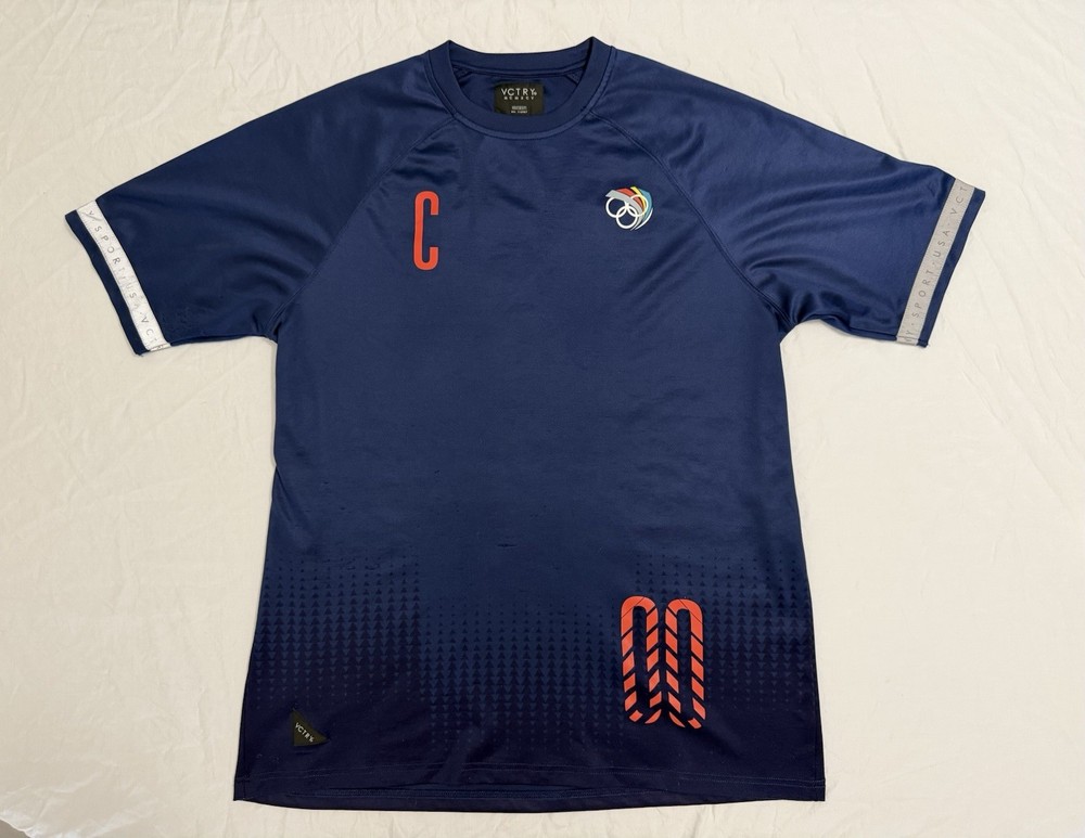 – RARE – VCTRY 10Deep Soccer Jersey Navy Blue And Red/orange Size Large