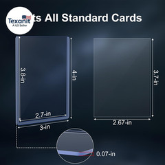 2000 Card Sleeves Top Loaders for Cards, 3&Prime;X4&Prime; Toploaders for Cards, Premium Bas