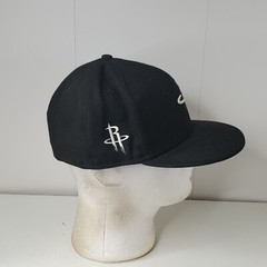 New Era 59fifty Houston Rockets Blackout Logo Fitted Hat Size 7 3/8 Baseball Cap