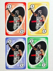 Penta 2025 Mattel UNO WWE Complete Rainbow Lot (4) Red Green Yellow Blue