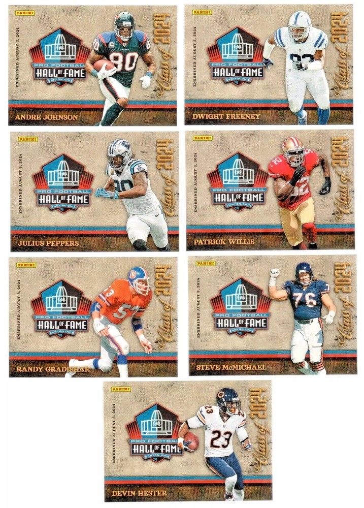 Panini Class of 2024 Andre Johnson Hall of Fame card Unsigned – Texans