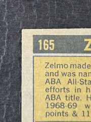 1971-72 Topps Card Zelmo Beaty #165 (RC), Utah Stars, ABA – READ
